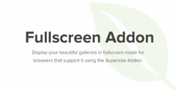 Envira Gallery – Fullscreen Addon