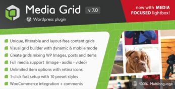 Media Grid v7.3.5 – WordPress Responsive Portfolio [Activated]