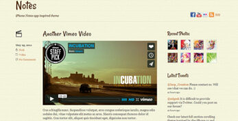 Themify Notes WordPress Theme
