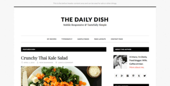 StudioPress Daily Dish Pro Genesis WordPress Theme v2.0.0