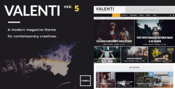 Valenti v5.6.3.9 – WordPress HD Review Magazine News Theme