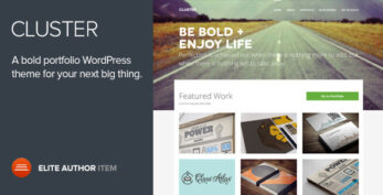 Cluster v2.0.4 – A Bold Portfolio WordPress Theme