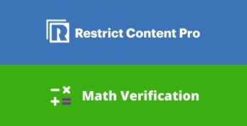 Restrict Content Pro Math Verification