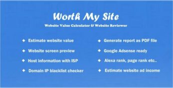 Worth My Site v1.9.9 – Website Value Calculator