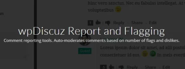 wpDiscuz – Report and Flagging