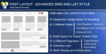 PW Grid/List Post Layout For Visual Composer