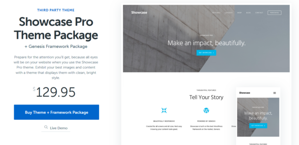 StudioPress v2.0.2 Showcase Pro Genesis WordPress Theme