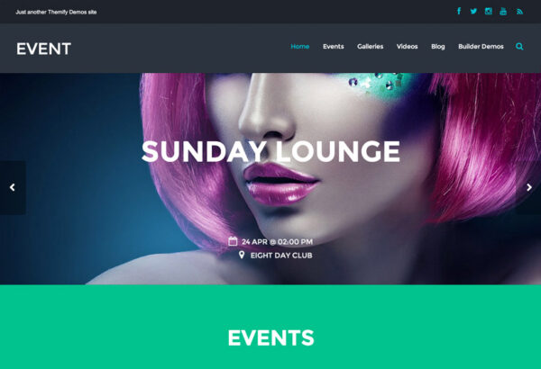 Themify v7.5.4 Event WordPress Theme