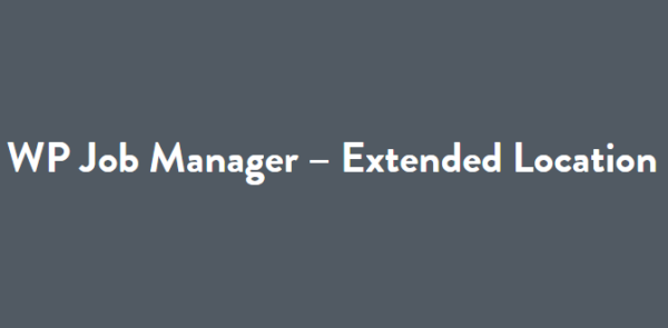 WP Job Manager Extended Location Addon