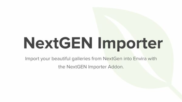 Envira Gallery – NextGEN Importer Addon