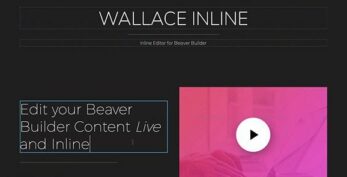 Wallace Inline – Front-end Content Editor for Beaver Builder