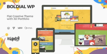 Boldial WP v2.9 – Flat Creative Theme with 3D Portfolio