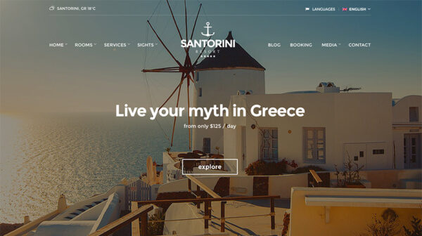 CSS Igniter v1.11.2 Santorini Resort WordPress Theme