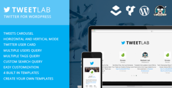 Tweetlab – Twitter Slider & Usercard for WordPress
