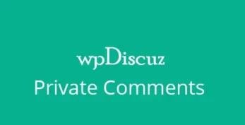 wpDiscuz – Private Comments