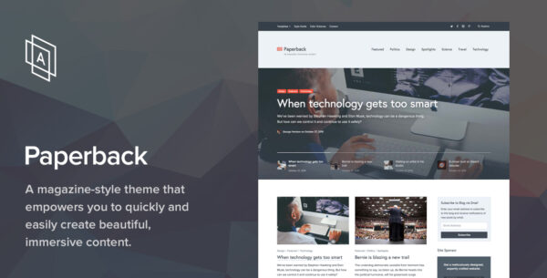 Array v1.8.1 Themes Paperback WordPress Theme