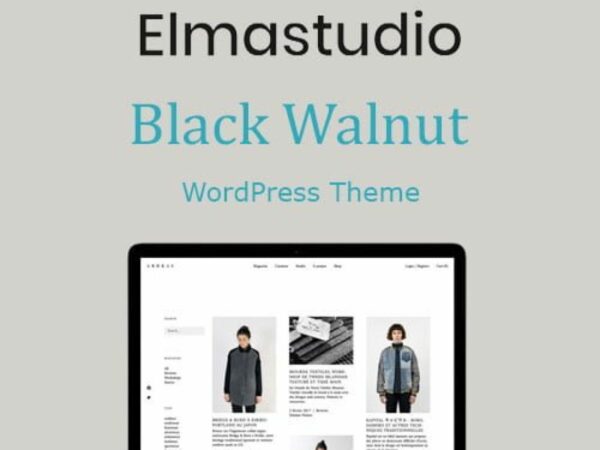 ElmaStudio v1.0.7 Black Walnut WordPress Theme