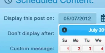 WPMU DEV Schedule Selected Content