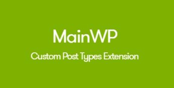 MainWP Custom Post Types