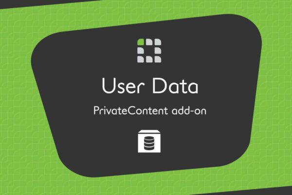 PrivateContent – User Data Add-on