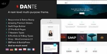 Dante v3.5.25 – Responsive Multi-Purpose WordPress Theme