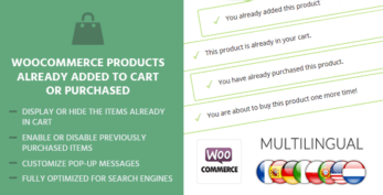 MyThemeShop WooCommerce Products Already Added To Cart Or Purchased