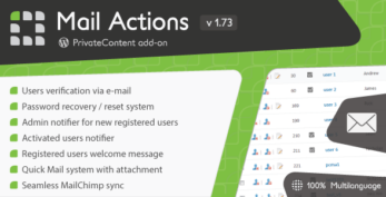 PrivateContent – Mail Actions Add-on