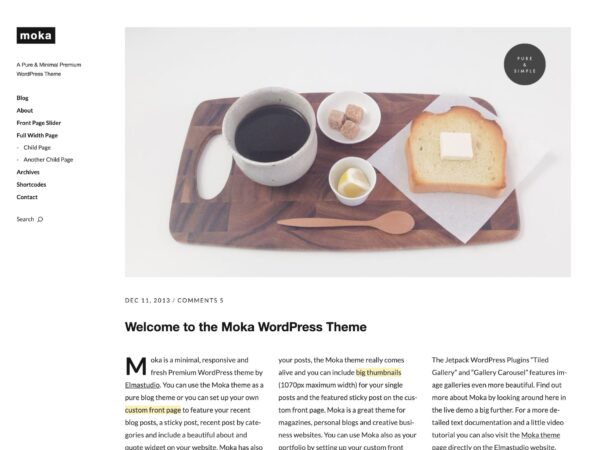 ElmaStudio v1.1.8 Moka WordPress Theme