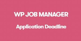 WP Job Manager Application Deadline Addon