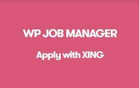 WP Job Manager Apply With Xing Addon