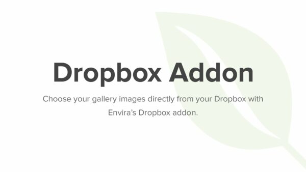 Envira Gallery – Dropbox Importer Addon