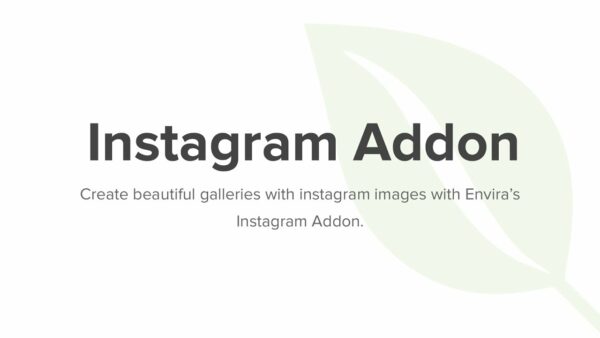 Envira Gallery – Instagram Addon