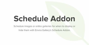 Envira Gallery – Schedule Addon