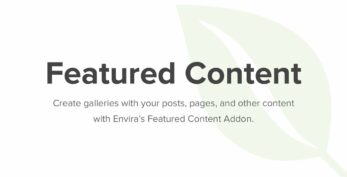 Envira Gallery – Featured Content Addon