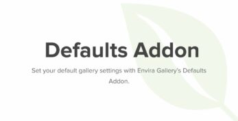 Envira Gallery – Defaults Addon