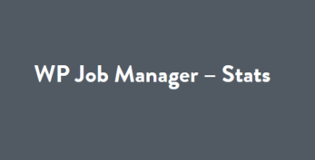 WP Job Manager Statistics Addon