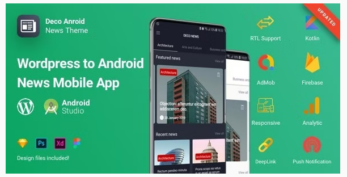 Android – Deco News v2.1 – Mobile App for WordPress