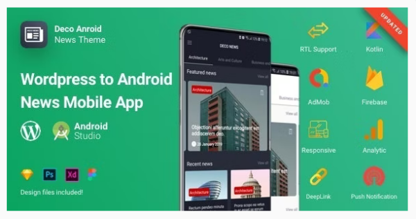 Android – Deco News v2.1 – Mobile App for WordPress