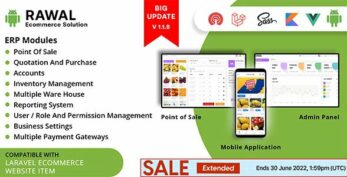 Rawal v1.1.9 – Android & Laravel Ecommerce Solution with POS for Single & Multiple Location Business Brand