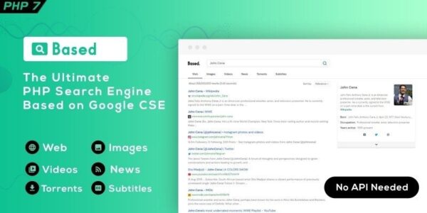 Based v1.0.1 – Google CSE PHP Search Engine Script