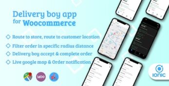 Delivery boy app for WooCommerce (27 October 2020)