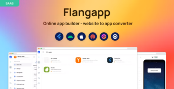 Flangapp v1.5- SAAS Online app builder from website