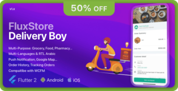 FluxStore v3.0.0 Delivery Boy - Flutter App for Woocommerce