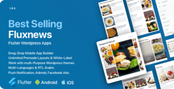 FluxNews v3.0.6 - Flutter mobile app for Wordpress