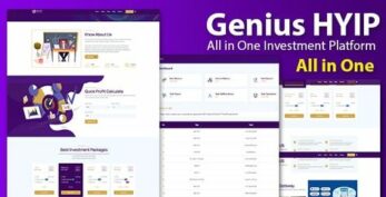 Genius HYIP v3.1 – All in One Investment Platform