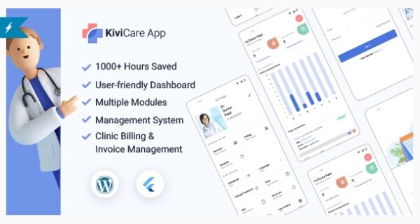 KiviCare Flutter 3.x App – Clinic & Patient Management System in WordPress v9.4.0