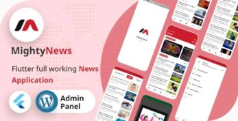 MightyNews v4.2.0 – Flutter News App with WordPress backend