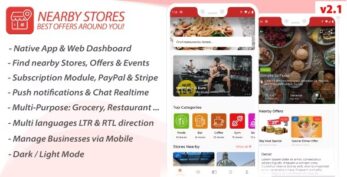 NearbyStores iOS v4.0.5 – Offers & Coupons, Events, Restaurant, Services & Booking