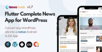 Newsfreak v2.2.3 – Flutter Mobile App for WordPress