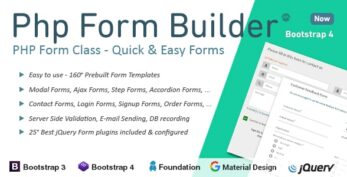 PHP Form Builder v6.1 – Advanced HTML forms generator with Drag & Drop
